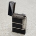 ST Dupont Cigar Ligne 2 Lighter Palladium Plate & Black Chinese Lacquer Ping