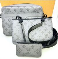 Louis Vuitton Monogram Grey Shadow Trio Messenger M46603 w/Box & Receipt -