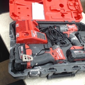 Milwaukee 2904-20 Hammer drill and impact kit 2 5.0 batts 