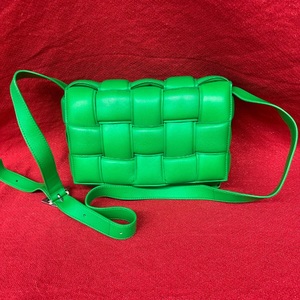 Bottega Veneta Cassette Medium Padded Intrecciato Leather Green 