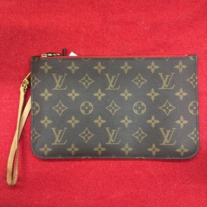 Louis Vuitton Neverfull MM GM Pouch Red Interior Bag Pochette Wristlet Clutch