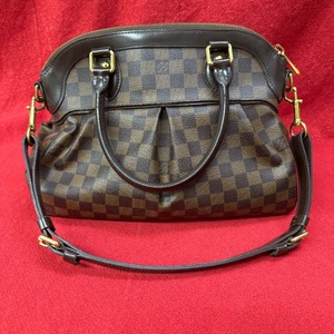 Louis Vuitton LV Hand Bag N51997 Trevi PM Ebene Brown Damier