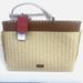 NEW - Valentino Garavani Rockstud Raffia Tote with Leather Trim