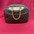  LOUIS VUITTON LV Logo Deauville Hand Bag Monogram Leather Brown