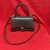 Balenciaga Hourglass Top Handle 2way Bag Grey Hourglass Small Embossed Leather