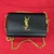 OPEN BOX - Saint Laurent Black Grain de Poudre Monogram Kate Small Shoulder Bag