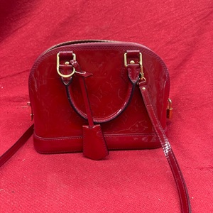 Louis Vuitton Monogram Vernis Alma BB Patent Leather Hand Bag - Red - 2013 Model