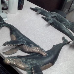 SPI brass Dolphins and Whales 