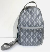 Christian Dior RIDER Mini CD Diamond Shoulder Body Bag PVC Gray