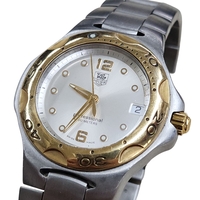 TAG Heuer Kirium Professional 200 Meters 18K Gold Bezel / Steel Watch WL1153