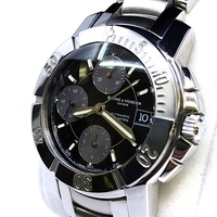 BAUME MERCIER Capeland Black 65352 Automatic Chronograph Stainless Steel Watch