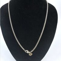 David Yurman Sterling Silver 2.5mm Classic Box Chain With 14k Gold Tag 22”
